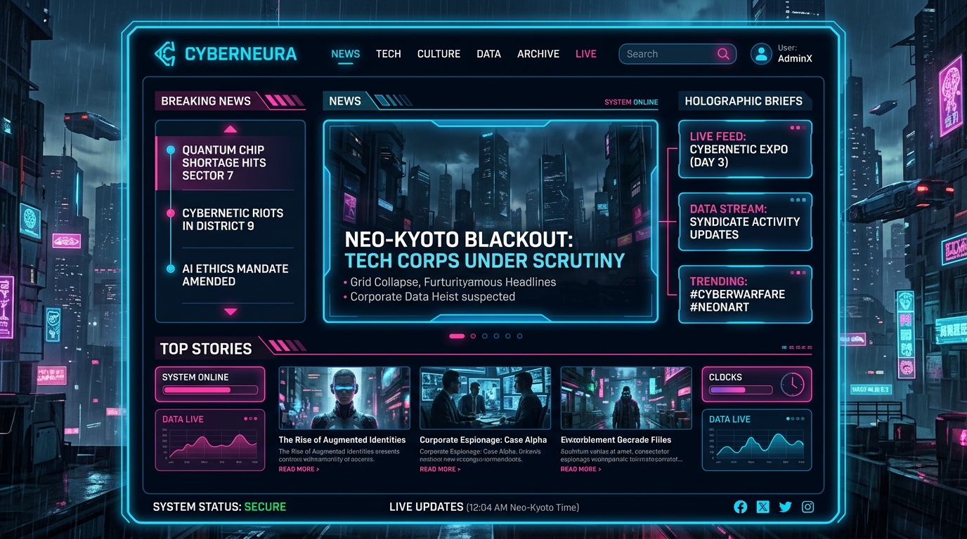 News Portal Website Design