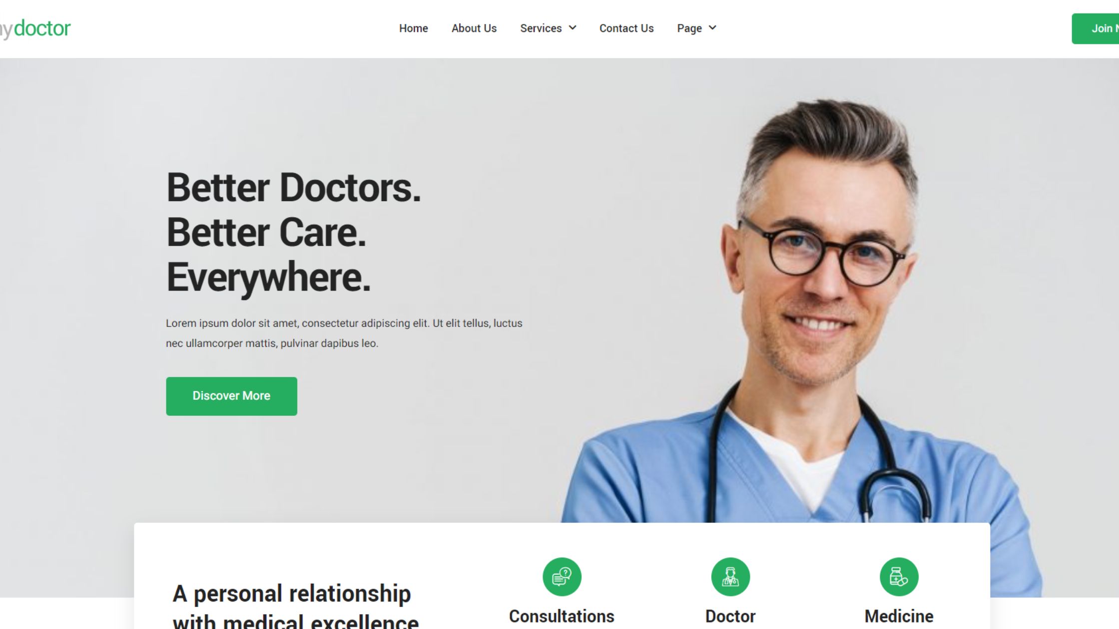 मेडिकल/डॉक्टर वेबसाइट